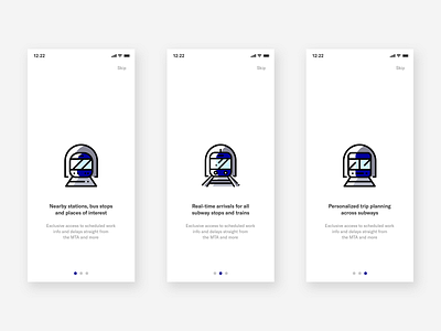 MTA App | Onboarding Screens