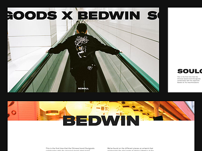 Bedwin Exploration animation bedwin clean fashion grid type ui web website