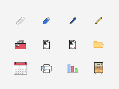 Office Icons icon icon set icons illustration office