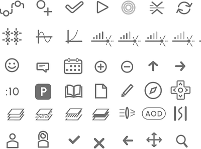 Icon set for Factory Machine Control UI exploration icons ui