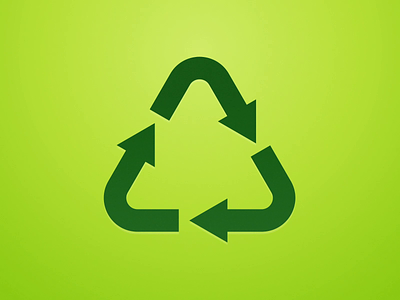 Recycling animation animation recycle video