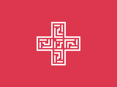 Pharmacy wip cross logo pharmacy plus red symbol