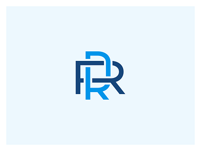 RR blue logo monogram rr