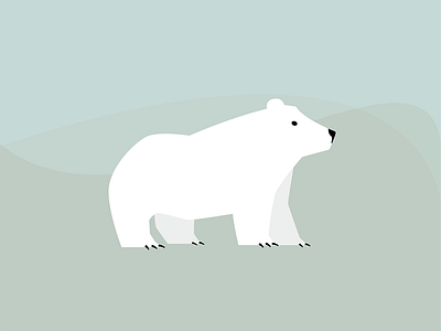 Polar bear animal arctic illustration vector