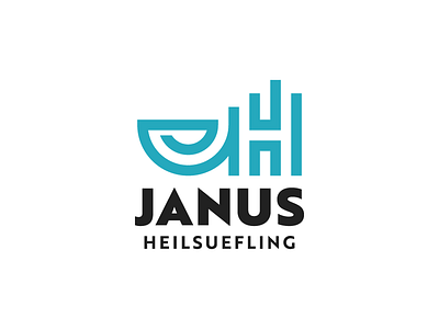 Janus blue h health j janus logo monogram