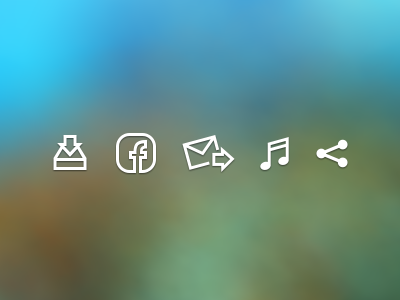 Blobmachine Icons download facebook icons music send share ui