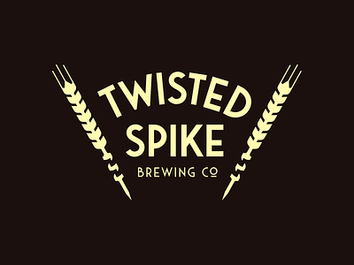 Twisted Spike Brewing Co. beer brand brewery identity logo okc oklahoma oklahoma city taproom wheat