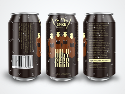 Holy Beer beer belgian quad brand brewery identity logo okc oklahoma oklahoma city packaging