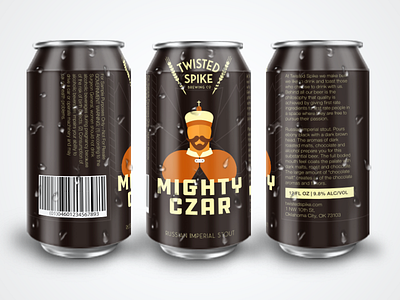 Mighty Czar art deco beer brand brewery identity okc oklahoma oklahoma city packaging typography