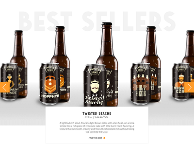 Twisted Spike Beer Picker beer brand brewery illustration okc oklahoma oklahoma city typography ui ux web