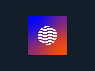 Rejected Mark + Gradient branding design gradient graphic logo planet vector waves