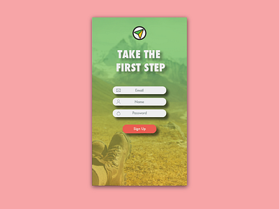 Daily UI #001 - Sign Up daily ui sign up take a hike