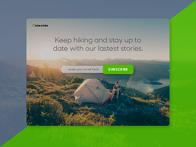 Daily UI #026 - Subscribe daily ui subscribe take a hike