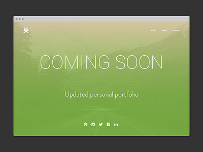 Daily UI #048 - Coming Soon 048 coming soon daily ui mkuhn