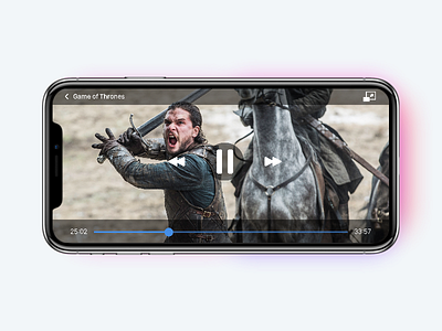 Daily UI 057 - Video Player 057 daily ui game of thrones iphone x jon snow video player