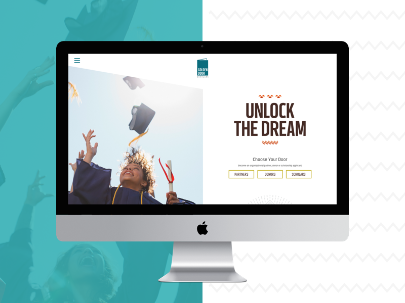 Golden Door Scholars Homepage Redesign By Michael Kuhn On Dribbble