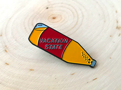 Vacation State 40oz Pin 40 oz beer enamel pin pin vacation vacation state