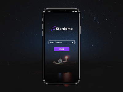 Star Gazing App Design app design branding briefbox space star gazing stardome ui ux