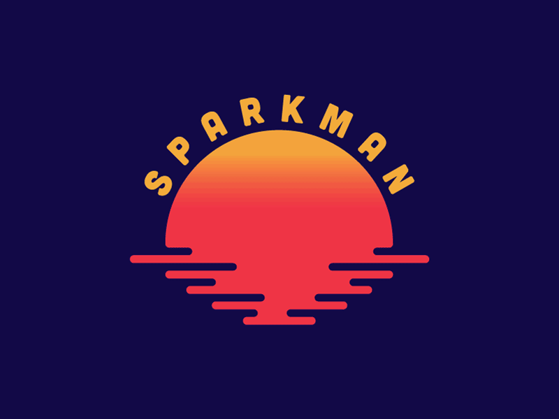 Sparkman Logo brand gradient identity logo s sparkman sunset