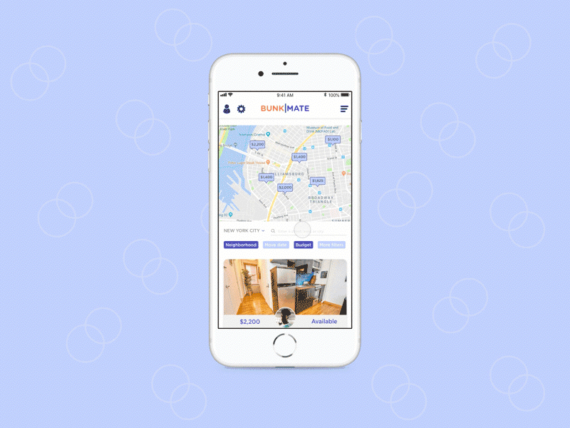 Bunk Mate - Roommate Finder pt. 2 airbnb app bunk new york product product design roomie roommate