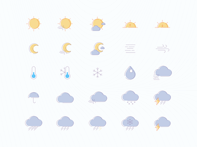 Weather Forecast icons set design icon vector weather forecast weather icons