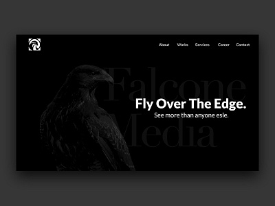 Falcone Media highlights home page landing portfolio simple ui