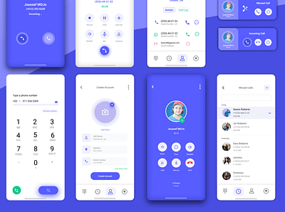 Contacts App figma illustration uxui