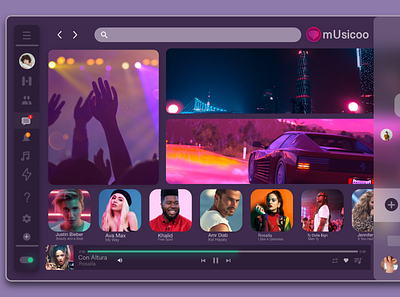 Musicoo uidesign uxui xd