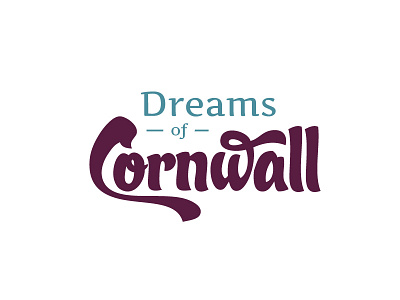 Dreams of Cornwall cornwall dreams logo script