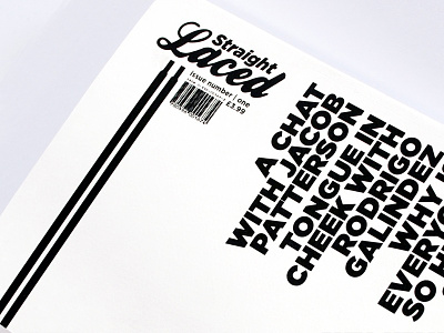 Straight Laced editorial guide print typography