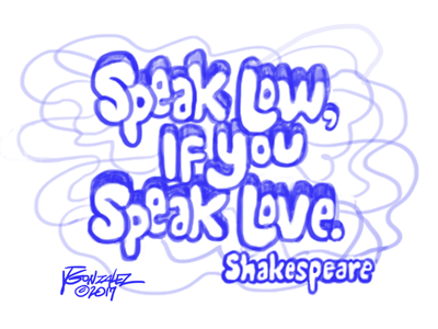 Shakespeare Quote illustrated lettering illustration lettering sketch