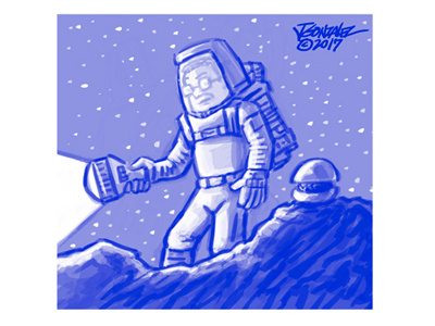 Space Burger character design illustration sketch space