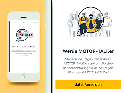 Motortalk App Tutorial Illustration