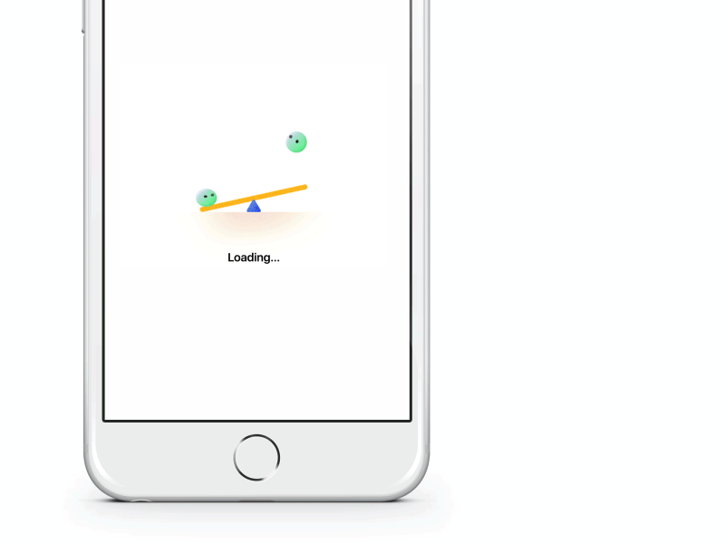 Loading animation animation cute gif loading motion progress seesaw simple small ui ux waiting