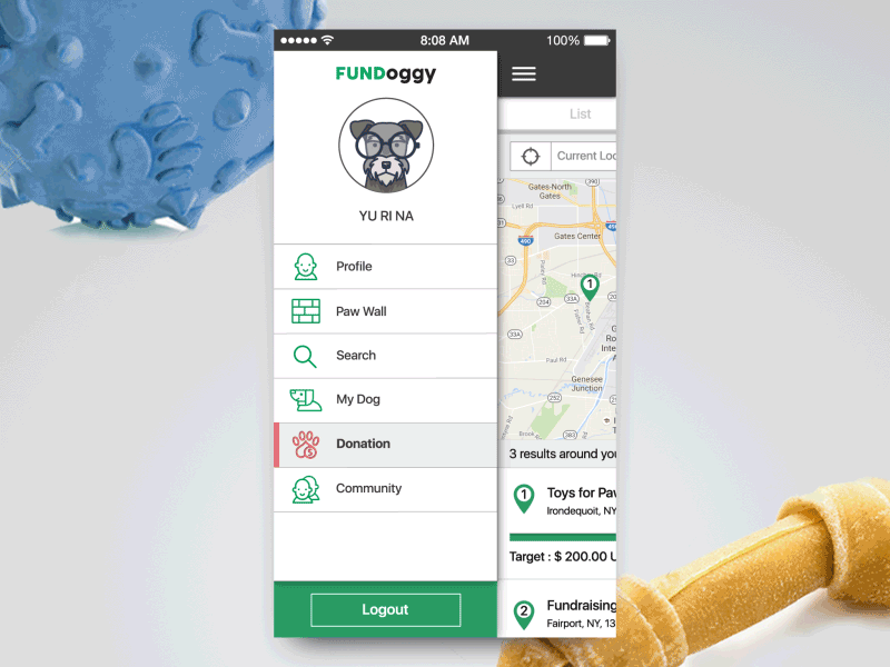 App UI / FUNDoggy / Community