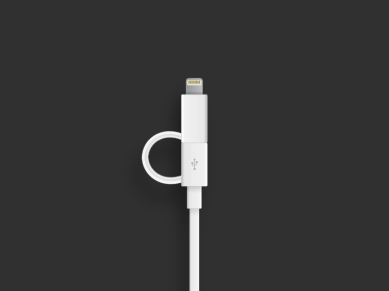 Animated usb cable