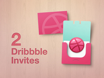 x2 Dribbble Invites 2 draft dribbble giveaway graphic design invitations invites join new dribbble player prospect tickets