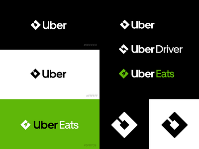 Uber Rebranding logo rebrand rebranding redesign uber ubereats