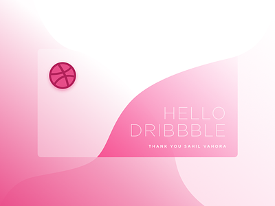 Hello Dribbble debut dribble first shot hello dribbble