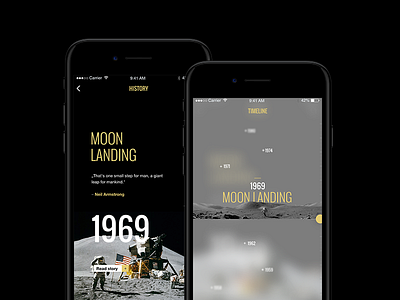 Solis8 - history screen app ios solarsystem space