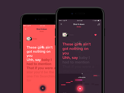 KaraokeApp UI app appliacation ios karaoke sing song