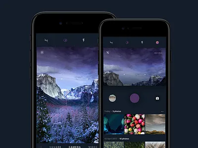 CameraApp cam camera dribbbleshot ios mobile photo shot