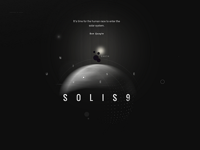 Solis 9 App - first concept of presentation app ios mobile planet presentation solis space universe