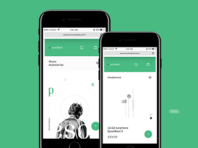 Musicbeat store - Category screens android beat browser ios mobile musicstore store web