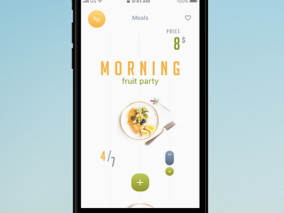 Foody app app breakfast food fruit ios meal