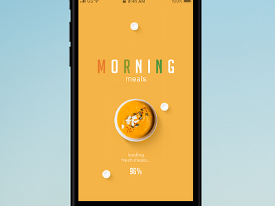 Foody app - loading screen