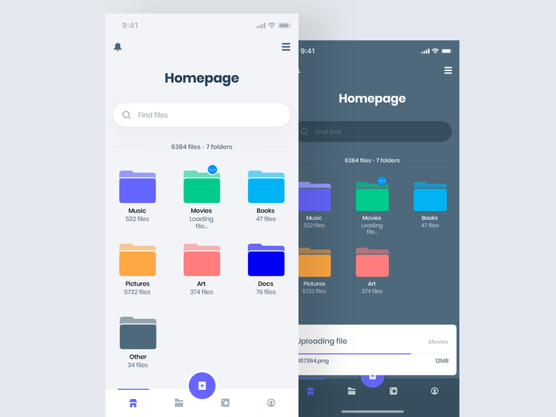 Folder App by Maciej Karolczak on Dribbble