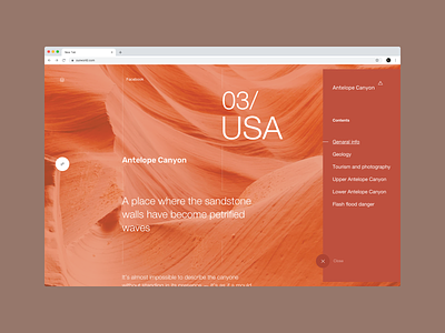 OurWorld website - USA design dribbbleshot interface nature planet typography ui usa userexperiance uxd web webdesign world