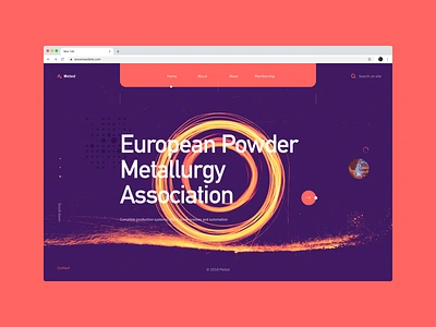 Meted - metallurgist industry company design dribbbleshot interface metalurgist typography ui userexperiance ux web webdesign