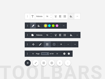 Floating Contextual Toolbars